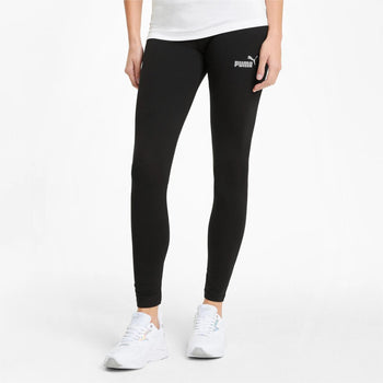 Leggings neri da donna con logo Puma Essentials, Abbigliamento Sport, SKU a713000148, Immagine 0